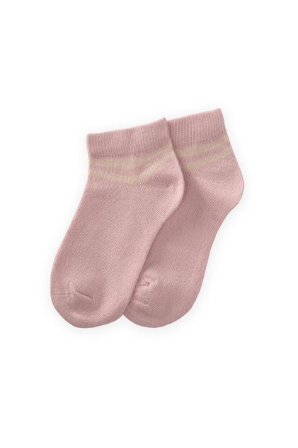 Circled Laced Children's Booties Socks 5-12 Years Old Powder