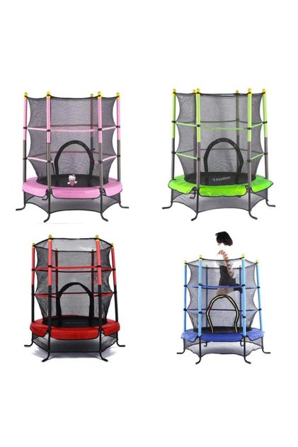 Fileli Trambolin Çocuk Trambolini 140 Cm Büyük Boy 55 Inç