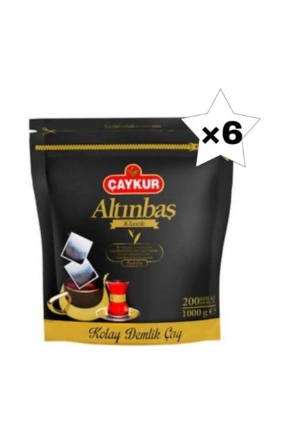 Altınbaş Klasik Siyah Kolay Demlik Poşet Çay 200 X 5 G 6 Paket