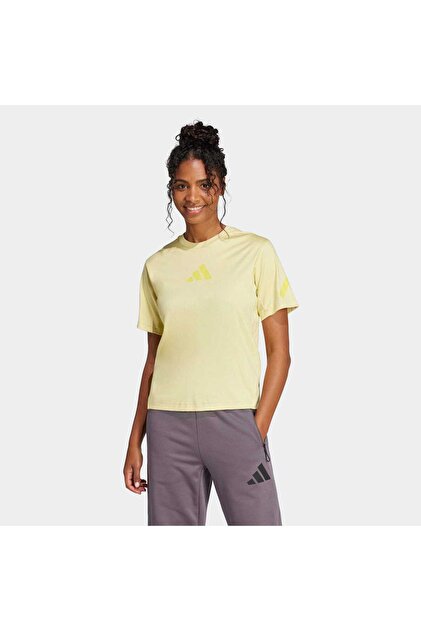 adidas Z.N.E. Kadın Sarı Tişört (JC5400) - Fiyatı, Yorumları