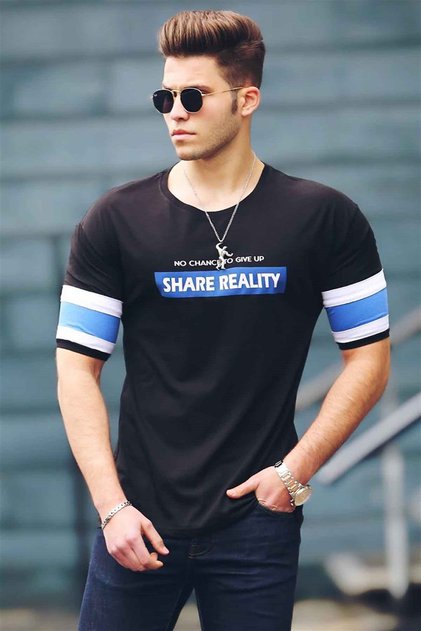Black Printed T-Shirt 4030