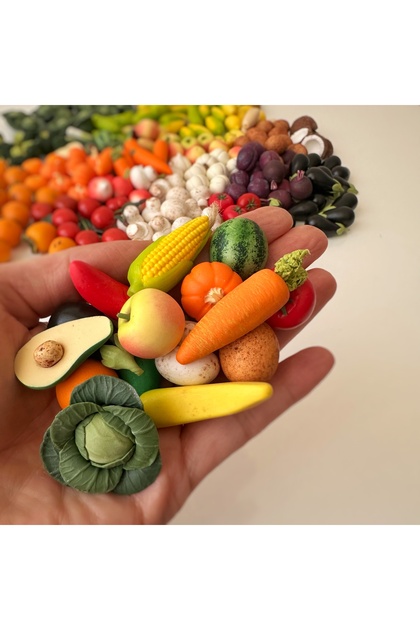 tiny garden Minyatür Meyve Sebze Oyuncağı (1*14) Set - Fiyatı