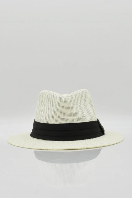 Muški slamnati šešir za plažu, letnji fedora - A.Bež