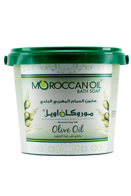 صابون الحمام المغربي البلدي بزيت الزيتون من موروكان اويل - 850غ