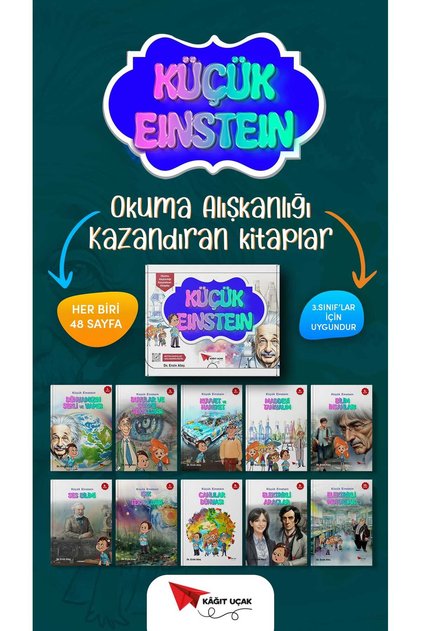 KAĞIT UÇAK YAYINLARI 3. 10-Piece Story Set for Classrooms KÜÇÜK EINSTEIN New Updated Product
