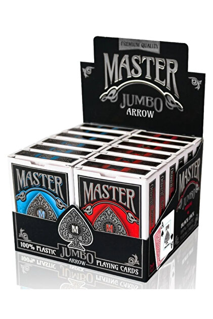 muibazaar Ks Games Master Jumbo Arrow Plastik Poker, iskambil Oyun