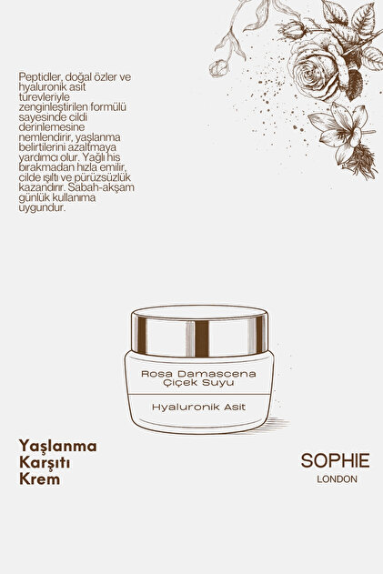 Sophie Cosmetics London Kırışıklık Karşıtı & Yoğun Nemlendirici