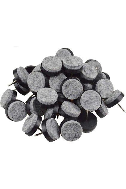 Gutapo 40pcs Round Heavy Duty Nail-on Felt Pad for Furniture Chair Table Leg Feet Floor Protectors S