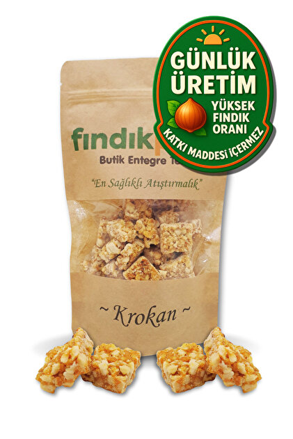 Fındık Krokan 200g - Katkısız, Günlük Üretim, Doğal Atıştırmalık