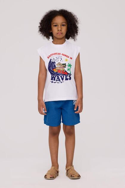 BG Store Boy's White Tank Top