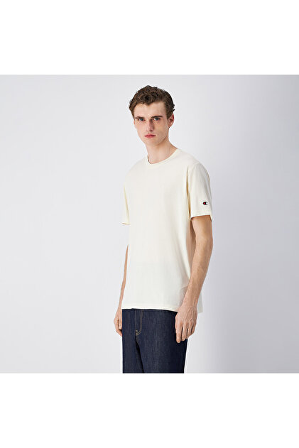 Champion Ss Erkek Bej T-shirt Bej Erkek Tişört -220278-YS141