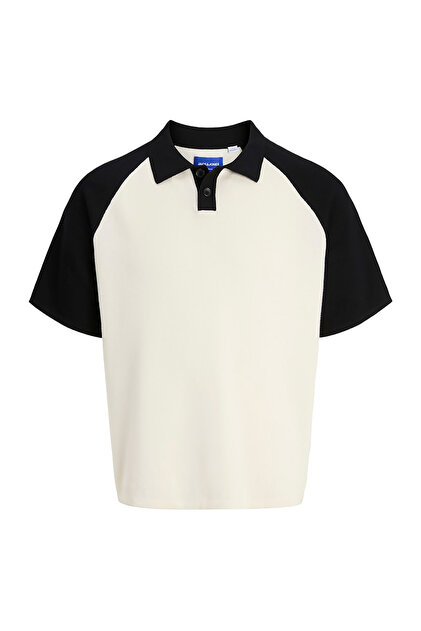 Summer Raglan Men's Cream Polo T-Shirt ( 12286186 -Ssb)