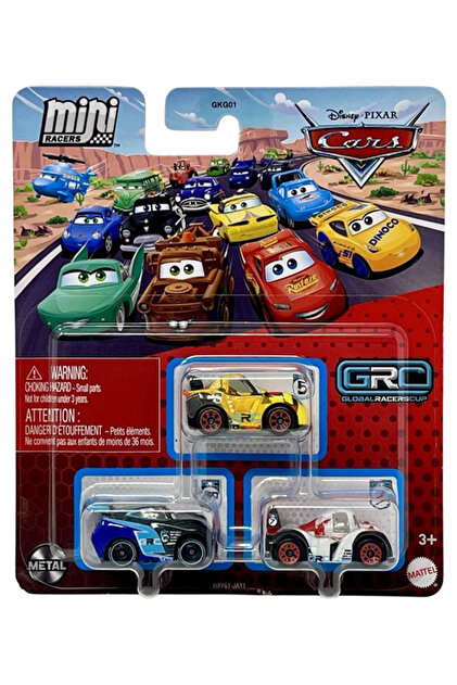 Cars Disney Pixar Cars - Üçlü Mini Racers - Jackson Storm & Miguel