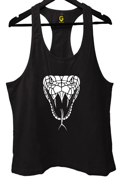 Snake Black Gym Fitness Tank Top Athlete Tank Top