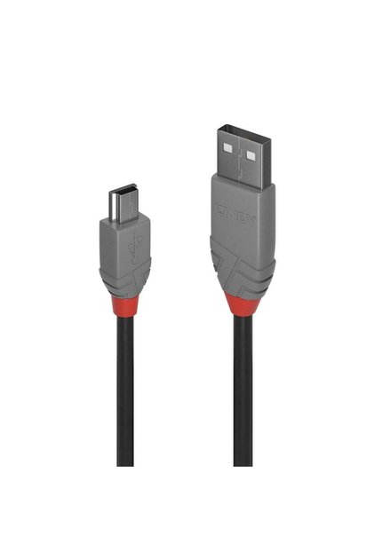 Кабел Lindy 2m USB 2.0 Type A към MiniUSB