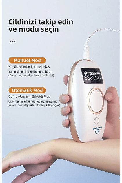 YUES IPL Lazer Epilasyon Cihazı – 999.999 Atım, Otomatik/Manuel