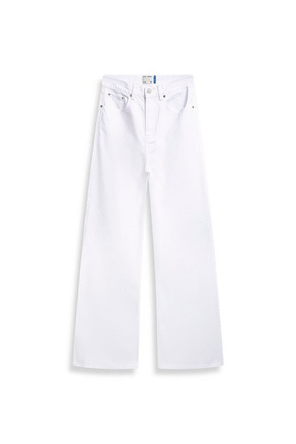 Vıonne H Wide Leg High Waist Jean Trousers