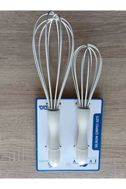 Silikon Çırpıcı Set2'li Beyaz