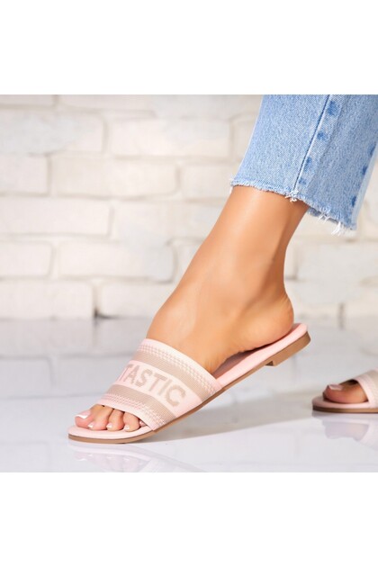 Papuci/Papuci Roz din Textil Khya