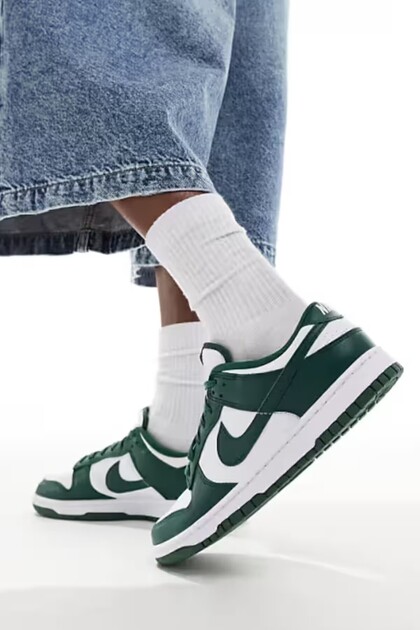 Nike Dunk Low Retro Sneaker Yeşil-Beyaz Unisex Günlük Spor