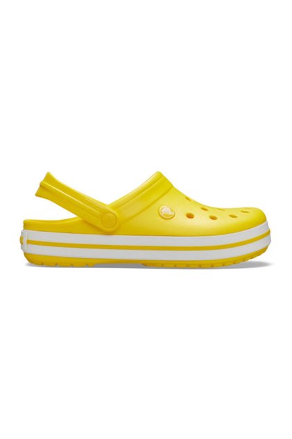 saboți crocband - lămâie/alb