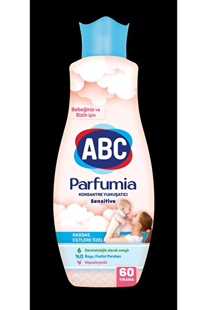 ABC PARFUMİA KONSANTİRE YUMUŞATICI SENSİTİVE HASSAS CİLTLERE ÖZEL 1440ML