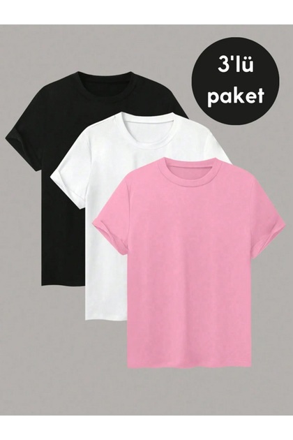 THSORT 3-PIECE WIDE CUT UNPRINTED
