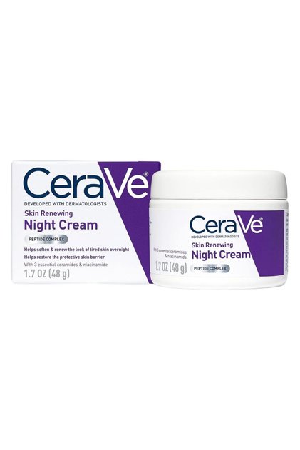 Skin Renewing Night Cream | Niacinamide, Peptide Complex, and Hyaluronic Acid Moisturizer for