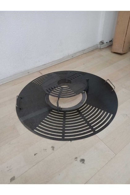 60 cm ateş çukuru lazer kesim ızgarası