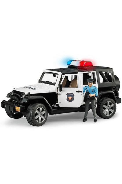 Vehicul de poliție Jeep Wrangler Unlimited Rubicon cu polițist (02526)
