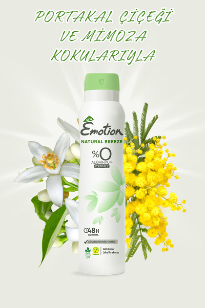 Emotion Natural Breeze Kadın Alüminyumsuz Vegan Deodorant 6x150ml