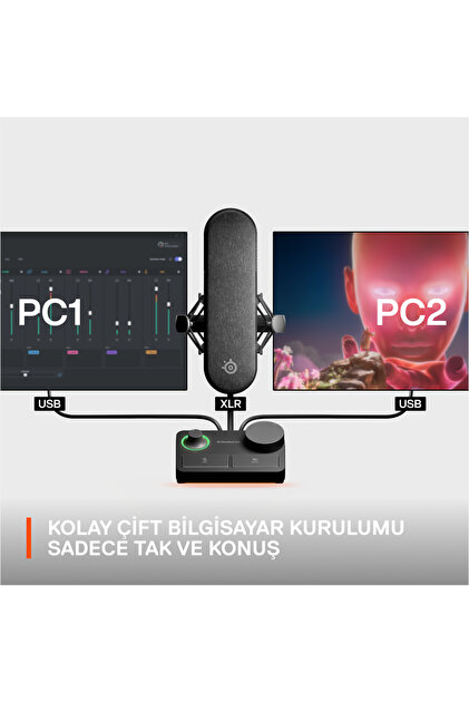 SteelSeries Alias Pro XLR Gaming Mikrofon Ve Stream Mixer - Fiyatı