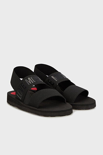 Love Moschino Logolu Çift Bantlı Sandalet SANDALET