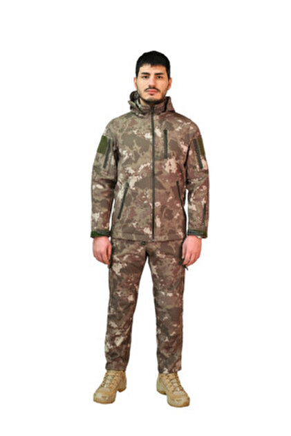 SİNGLE SWORD Askeri Tactical Softshell Mont (İçi Polarlı) MULTİCAM