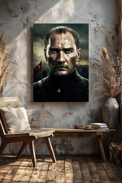 Ataturk Portrait Home Office Kitchen Living Room Wall Decoration Canvas Painting