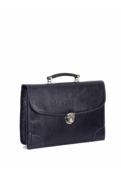 Leather Navy Blue Briefcase 255 62