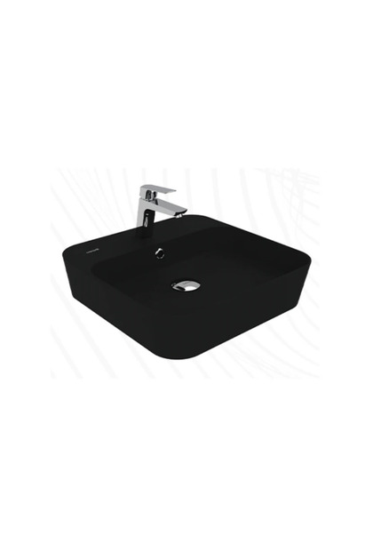 LP046-00KK00E-0000 Loop Kare Çanak Lavabo - Kömür Karası