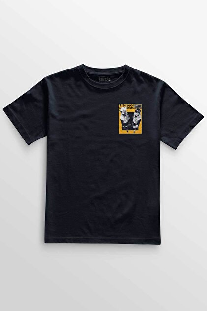 Navy Blue T-Shirt Naruto Kakashi Masters Anime Masters of the Universe Japanese Printed Unisex T-Shirt