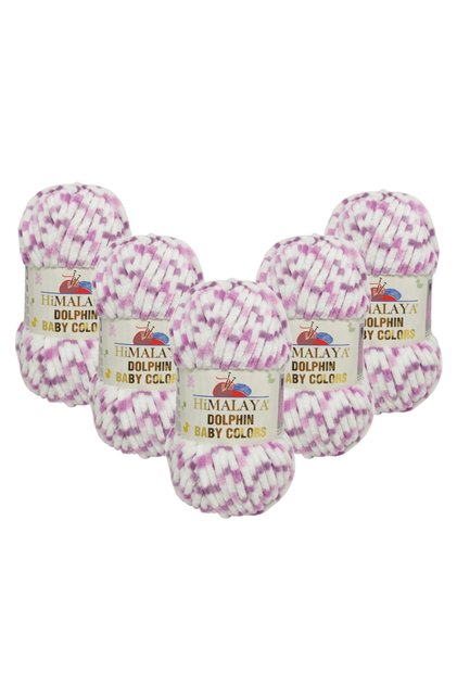 Dolphin Baby Colors Velvet Rope 5 Pack - 80419 - 100 Gr. 120 Mt.