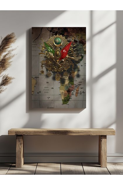 Ottoman Monogram Home Office Kitchen Living Room Wall Decoration Canvas Painting
