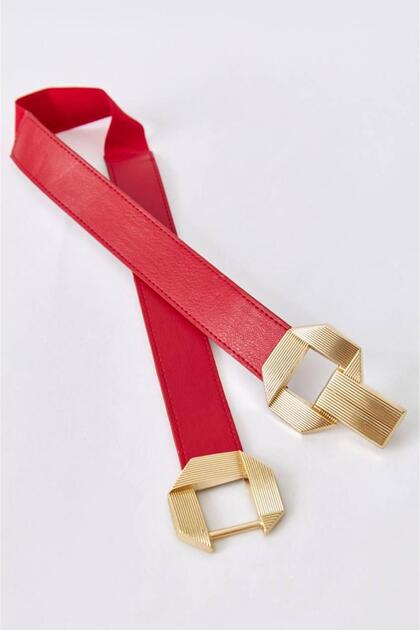 Gecmeli̇ Gold Buckle, Jacket Belt, Pantalon Belt, Dress Belt, Women's Belt