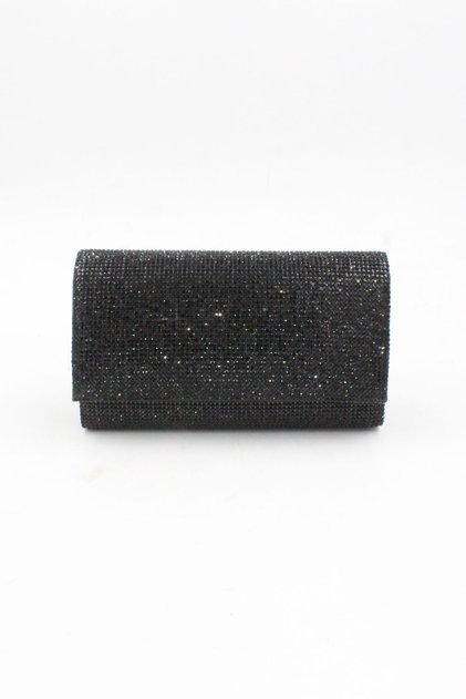 064 450 black full crystal stone evening bag night bag clutch