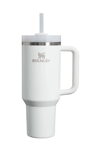 STAINLESS STEEL TUMBLER ホワイト Sロゴ入り Stanley The Quencher H2.O Flowstate™ Tumbler 1.18L / 40Oz - Fiyatı