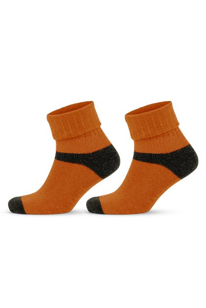 2 Pack Alpaca Wool Thermal Washed Soft Natural Women's Socks for Winter Shoes Boots 2056