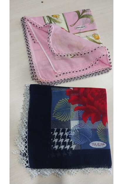 2Pcs Handcrafted Crochet and Shuttle Embroidered (One Is 10cm Missing Embroidered) Crocheted Dowry Yemeni/100X100/Cotton
