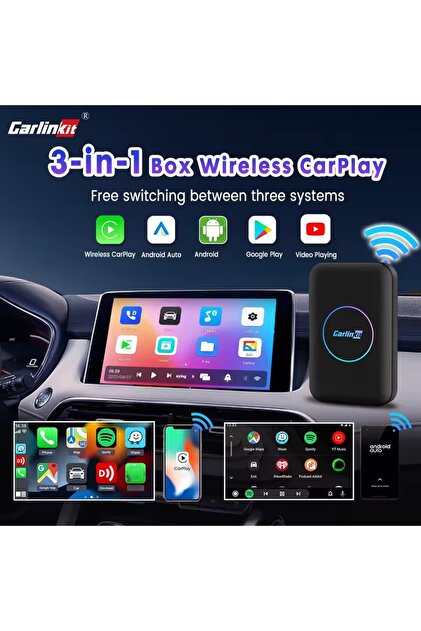 TARÇIN Yeni Nesil Araç CarPlay ve Android Auto AI Box | 4GB+64GB