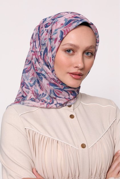 Thin Lightweight Cotton Floral Pattern Sport Scarf
