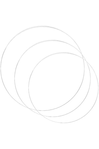 Acrylic Circle, 3 Pcs, Round Transparent Plate for Painting, Cake Stand, DIY Displays (15, 18, 22cm)