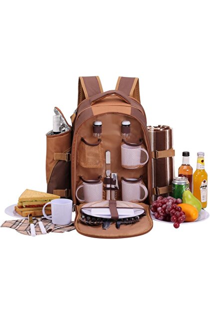 APOLLO WALKER 4 Kişilik Piknik Çantası, 4 Kişilik Piknik Seti, BPA