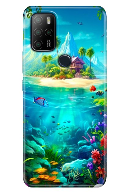 Omix X300 / Omix X500 Case Hd Silicone Colorful Themed Patterned Tpu İsland